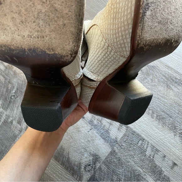 idyllwind boots women’s 8.5 Miranda lambert white bone western booties leather - Picture 7 of 9